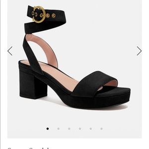 Coach Serena suede sandal new in box